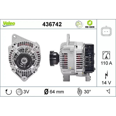 VALEO Alternátor VA 436742