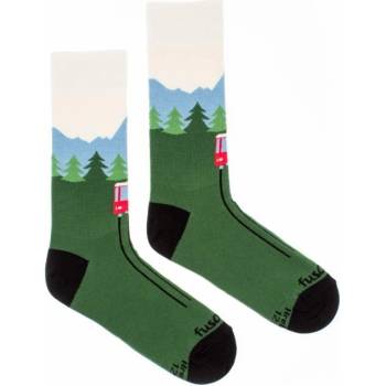 Fusakle Hrebienok ponožky zelené