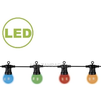 VÝHODNÝ SET - LED řetěz s barevnými žárovkami, sada startovací set + prodloužení, 19m