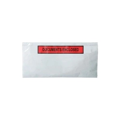 Generic Obálka DL, 225x110+15mm, Documents Enclosed na balíky, 100 ks