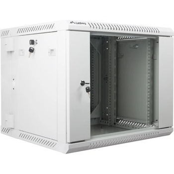 Lanberg rack cabinet 19 double-section wall-mount 9U / 600x600 for self-assembly (flat pack), grey (WF02-6609-10S)