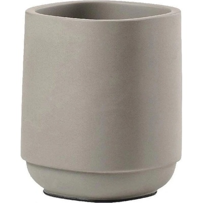 Zone Поставка за четка за зъби TIME 10 cм, тъмно сива, бетон, Zone Denmark (ZO28124)