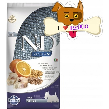 N&D Ancestral Grain Low Grain Adult Mini Ocean Codfish & Orange 7 kg
