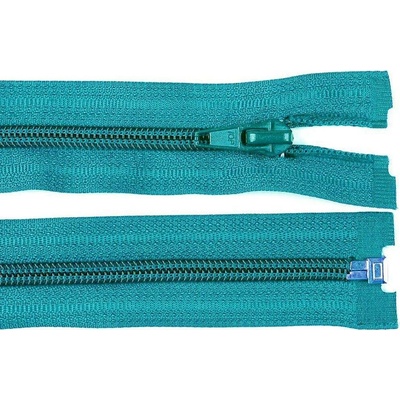 Pro Háčkování Spirálový zip No 5 dělitelný 40 cm sytě modrý