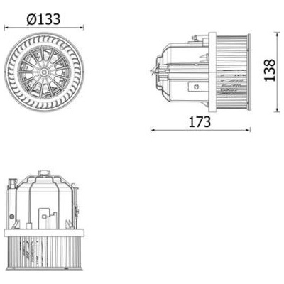 vnitřní ventilátor MAHLE AB 337 000P