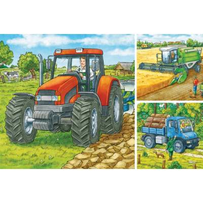 Ravensburger - Puzzle Farm Machinery - 40 - 99 piese
