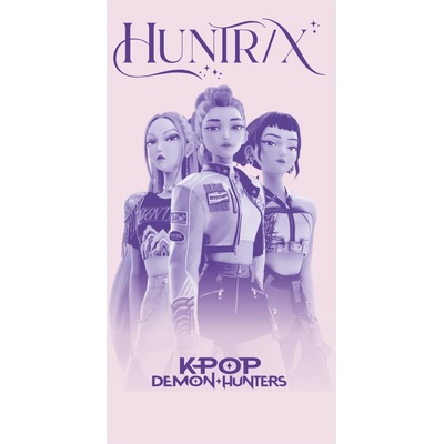 Halantex osuška KPop Demon Hunters purple glow 70 x 140 cm
