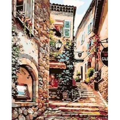 Norimpex - Puzzle Diamant painting: The charm of the old town 30x40cm - 1 - 39 piese