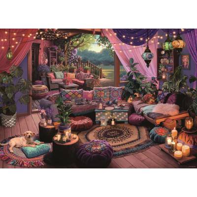 Ravensburger - Puzzle Small cozy boho retreat - 1 000 piese