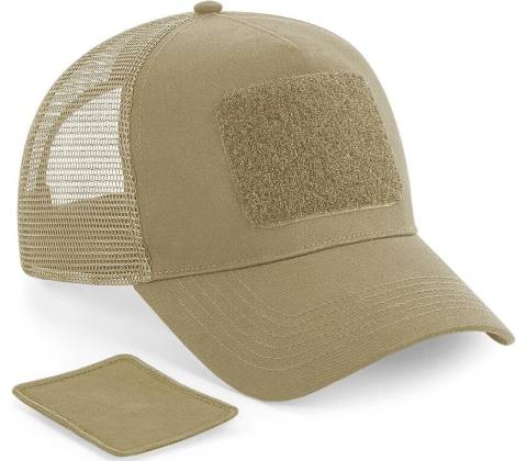 Beechfield Patch Snapback Trucker béžová