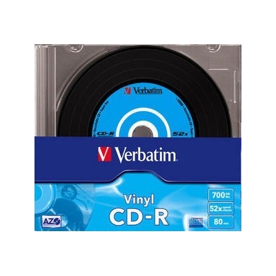 Verbatim CD-R(10-Pack)Slim/винил/DLP/52x/700MB (43426)
