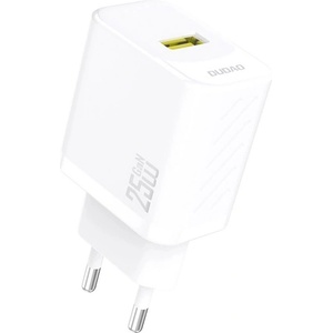 Dudao a27s мрежово зарядно устройство с usb изход 25 w, pd бързо зарядно, БЯЛО gp-190546 (gp-190546)