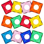 PicassoTiles Конструктор допълнение Picasso Tiles - За магнитно роли, 12 части (PTE07) - baby