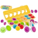 FunPlay Vzdelávacia skladačka vajíčka tvary a farby 12 ks