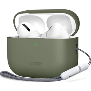 Tech-protect Силиконов калъф Apple AirPods Pro 3 маслинено зелено