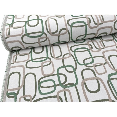Mirtex Žakárová tkanina MERCURY 360/05 Verde Doubleface šíře 280cm