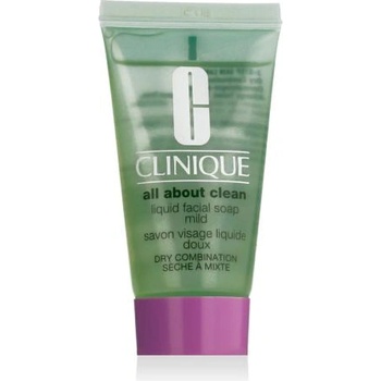Clinique All About Clean Liquid Facial Soap Mild 30 ml почистващ течен сапун за лице за жени