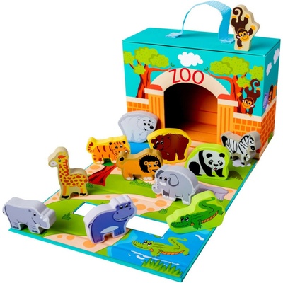 Bino Cestovní kufřík se zvířátky zoo