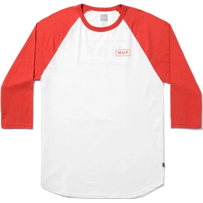 HUF BAR LOGO RAGLAN White/Red