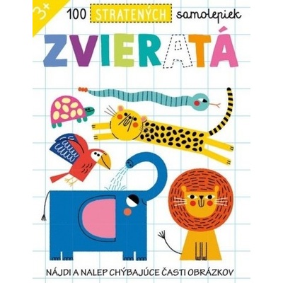 100 stratených samolepiek Zvieratá