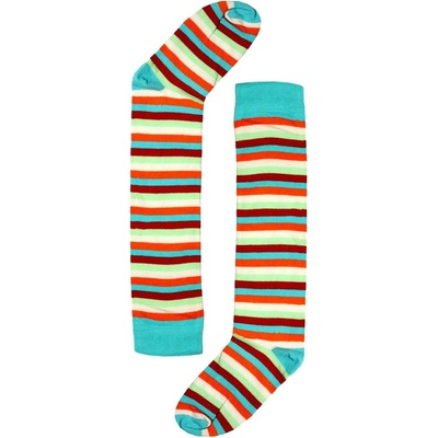 Design Trendy pruhované podkolenky mix