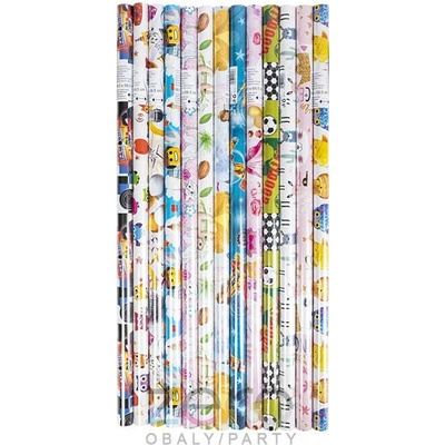 Papír balicí dárkový 68,5x99,5 cm (lux) - dětský (mix)