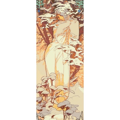 MALUJEŠ A. MUCHA ZIMA 40 x 100 cm vypnuté plátno na rám