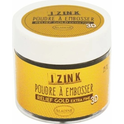Embosovací prášek 25 ml zlatý, detailní – Zbozi.Blesk.cz