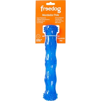 Freedog Pole Chew With Squeaker Blue - Забавна играчка за кучета за дъвчене, 17, 8 см. - синя