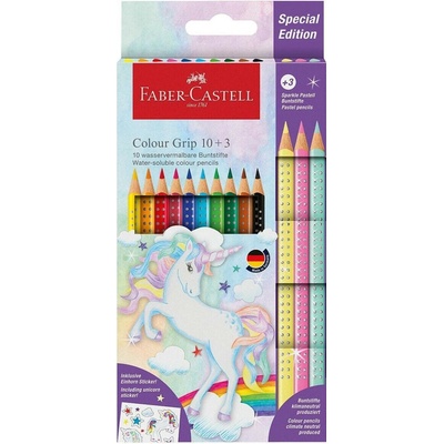 Faber Castell Grip 13 farieb trojhranné jednorožec 201542