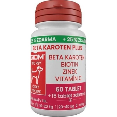 Giom S Beta-karoten Plus 60 tablet + 25% zdarma