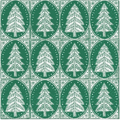 PAW Obrúsky L Pattern Christmas Trees 33x33cm