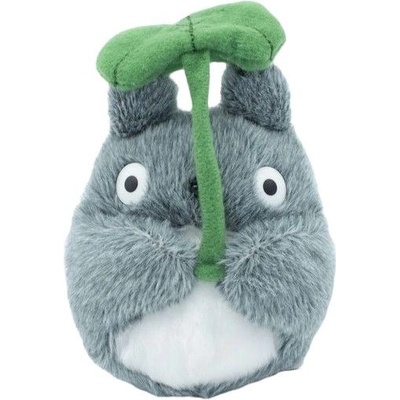 Maison Ghibli šedý Totoro s listem 16 cm