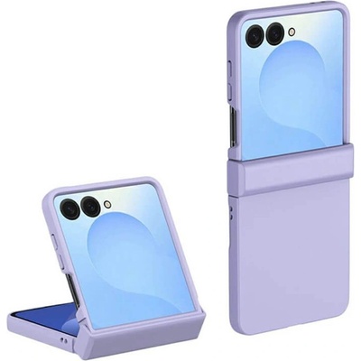 GKK Калъф с Предпазител за Samsung Galaxy Z Flip 7, Skin-Touch Hinge Case, Лилав (5966011575382)