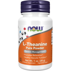 NOW NOW L-Theanine Powder, 28 g