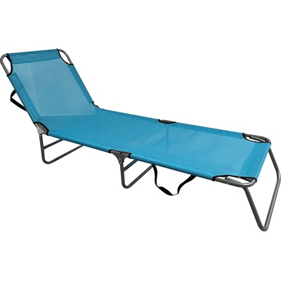Градински шезлонг keleo син и сив