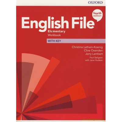 English File Fourth Edition Elementary Workbook with Answer Key