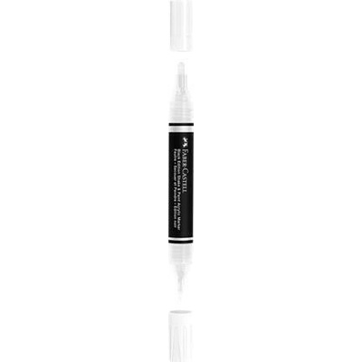FABER-CASTELL Akrylový popisovač Shake&Paint, bílá, 1,0/3,0 mm, oboustranný, FABER-CASTELL 285511 585880