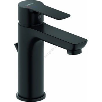 Duravit DC1023001046 - смесител за умивалник + изпускател D-CODE матово черно (DA0030)