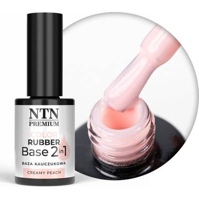 NTN Premium Kaučuková báze NTN 7g LED/UV Color Rubber Base 2v1 Krémová broskev Růžová