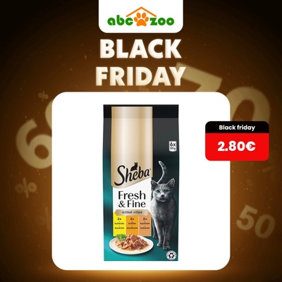 Sheba Fresh & Fine kuracie morčacie a kačacie 6 x 50 g