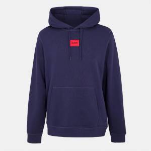 HUGO BOSS Суичър Hugo Mens HUGO Daratschi Drawstring Hoodie - Contemporary Streetwear Design - Navy 418
