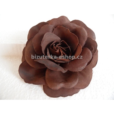 Bizuterka-eshop.cz květ hnědý BZ-03415