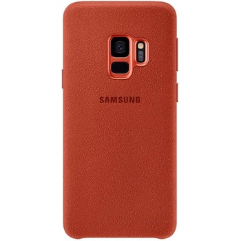 Samsung Alcantara Cover EF-XG960AREGWW - оригинален кейс от алкантара за Samsung Galaxy S9 (червен)