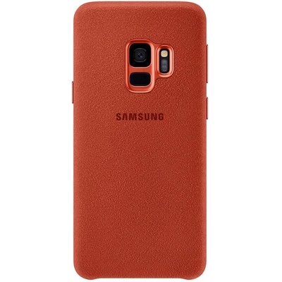 Samsung Alcantara Cover EF-XG960AREGWW - оригинален кейс от алкантара за Samsung Galaxy S9 (червен)