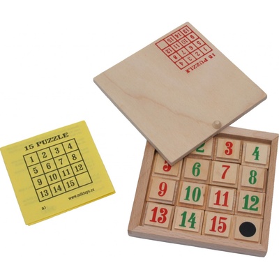 MIK Drevený hlavolam Puzzle 15