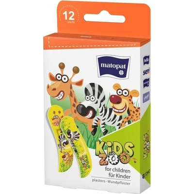 Matopat Kids ZOO náplast 19 x 76 mm 12 ks