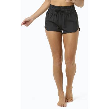 Rip Curl Дамски къси панталони за плуване Rip Curl Retro Volley с висока талия 3", черни