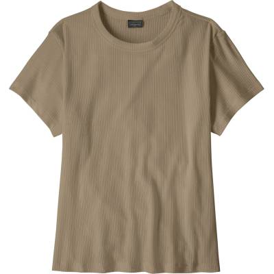 Patagonia Дамска тениска Patagonia Women's Rib Knit Top T-shirt - Seabird Grey (916-6172-0212)