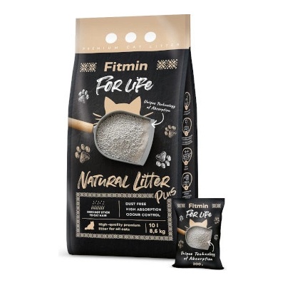 FITMIN For Life Natural litter Plus podstielka pre mačky 8,6 kg 10 l